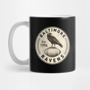 Vintage Baltimore Ravens by Buck Tee Mug